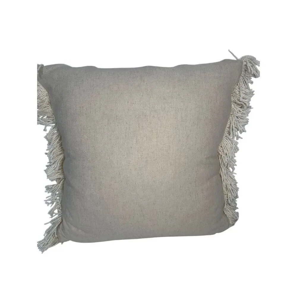 Studio McGee cream decorative 20”x20” throw pillow.  #M-1879
